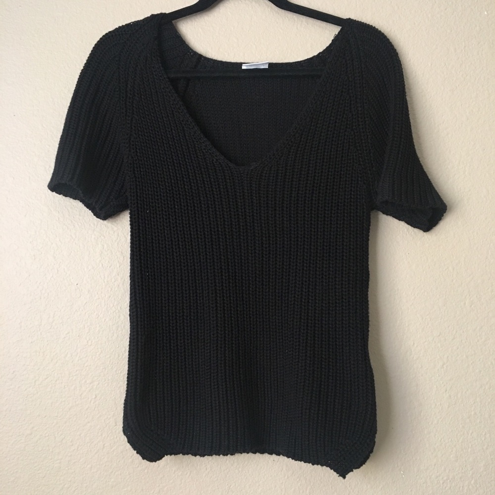 ASOS Brand Noisy May Short Sleeve Knit Sweater
